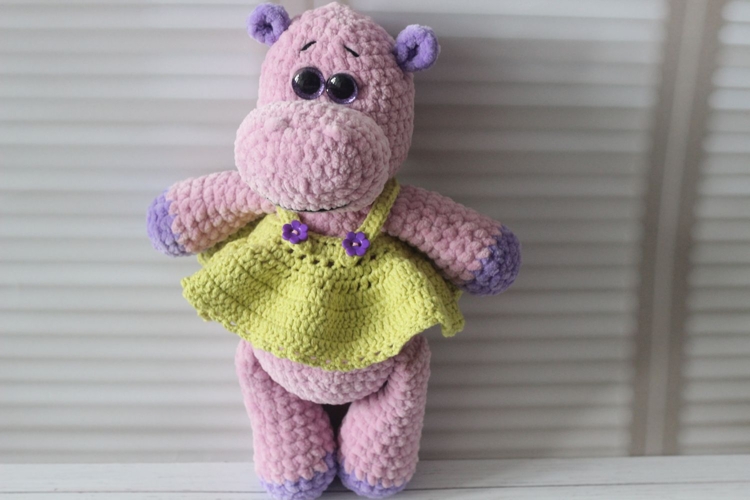 Plush Hippo Crochet Pattern