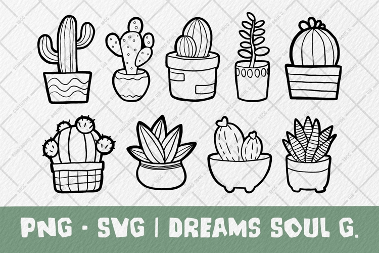 Cactus PNG SVG example image 1