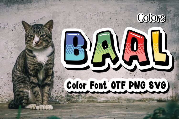 Baal Colors OTF PNG SVG example image 1