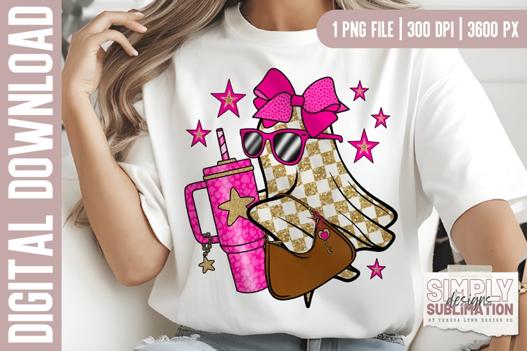 Boujee Ghost Halloween Sublimation Design | Png