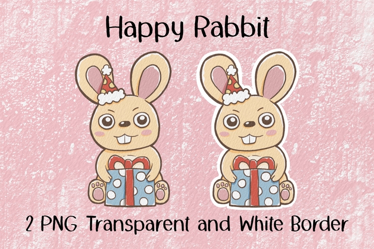 Happy Rabbit PNG
