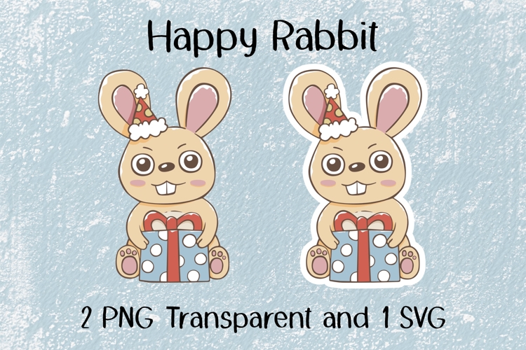 Happy Rabbit PNG SVG