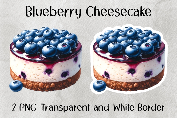 Blueberry Cheesecake PNG