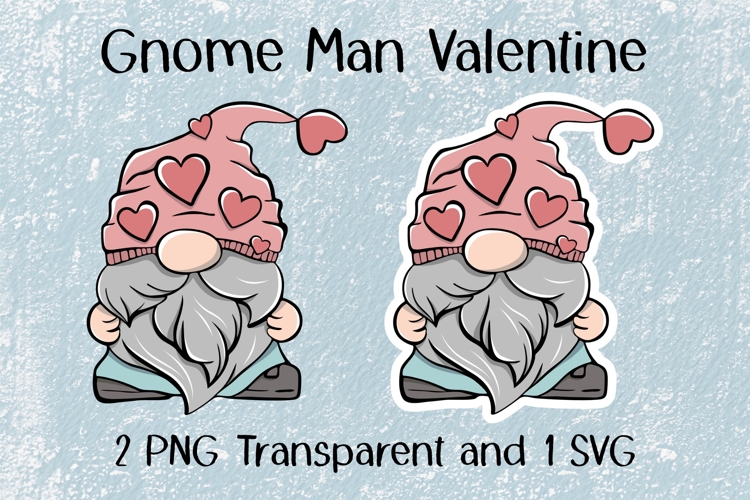 Gnome Man Valentine PNG SVG