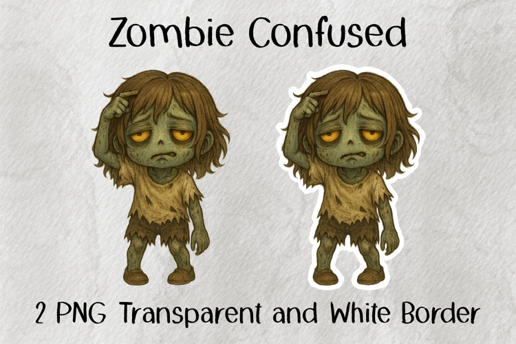 Zombie Confused PNG