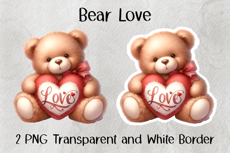 Bear Love PNG
