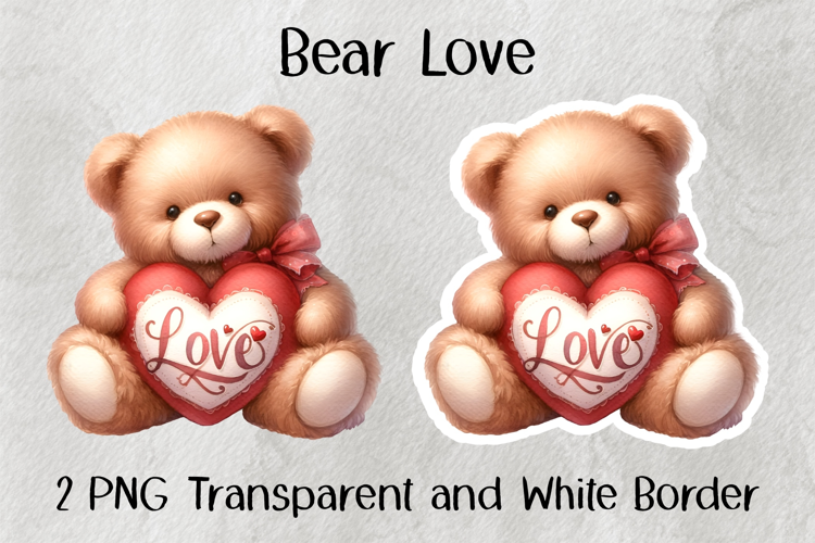Bear Love PNG