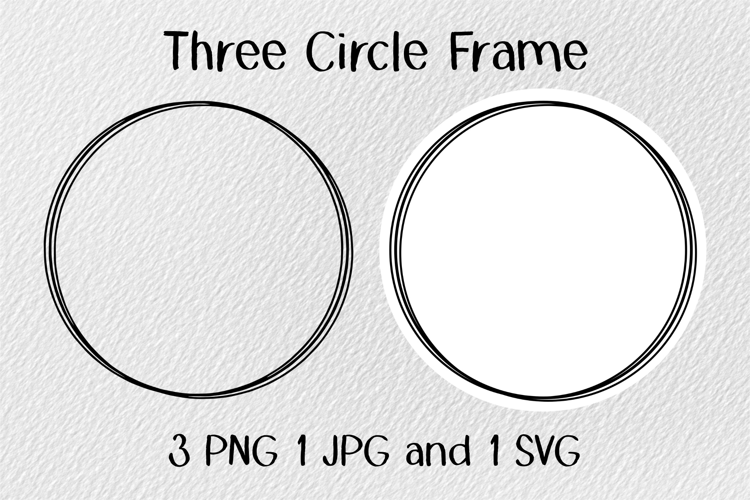 Three Circle Frame JPG PNG SVG