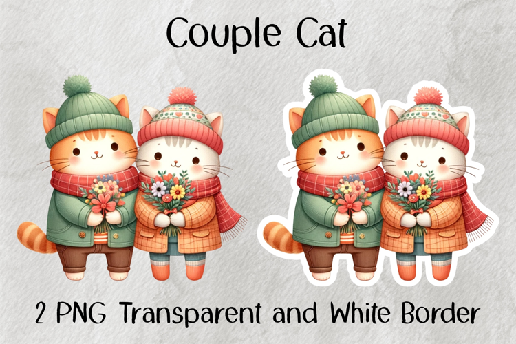 Couple Cat PNG