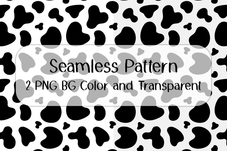Cow Seamless Pattern PNG