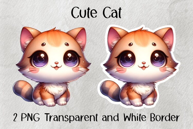 Cute Cat PNG example image 1