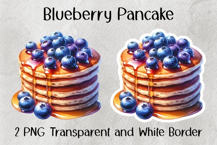 Blueberry Pancake PNG example image 1