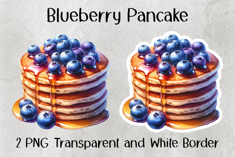 Blueberry Pancake PNG