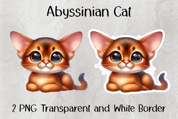 Abyssinian Cat PNG example image 1