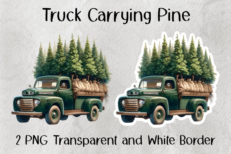 Truck Carrying Pine PNG