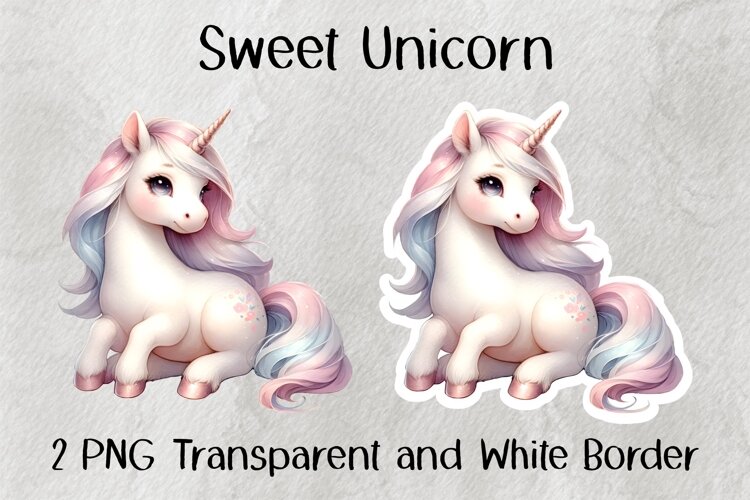 Sweet Unicorn PNG example image 1
