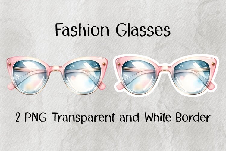 Fashion Glasses PNG example image 1