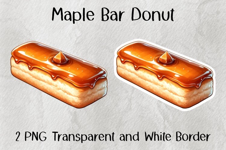 Maple Bar Donut PNG example image 1