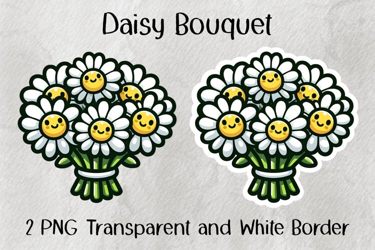 Daisy Bouquet PNG example image 1