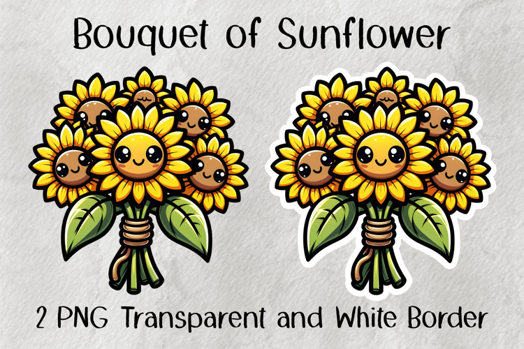 Bouquet of Sunflower PNG