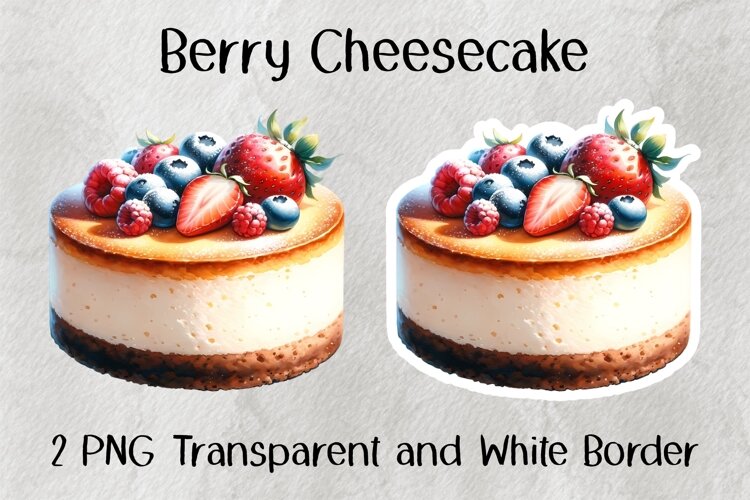 Berry Cheesecake PNG example image 1