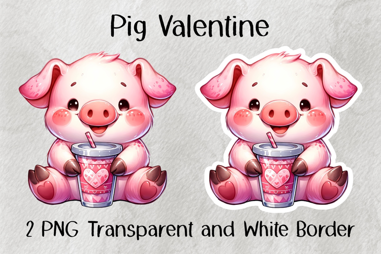 Pig Valentine PNG