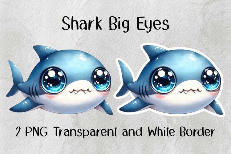 Shark Big Eyes PNG example image 1