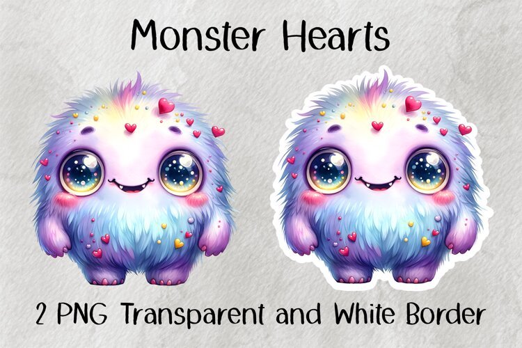 Monster Hearts PNG example image 1