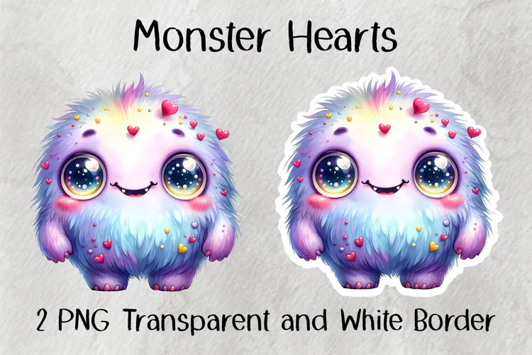 Monster Hearts PNG