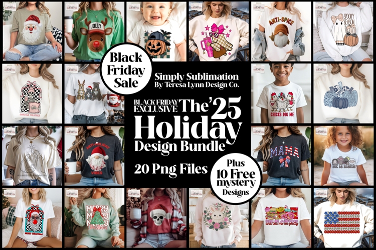 Black Friday Exclusive Holiday Bundle | 20 Png plus 10 Free