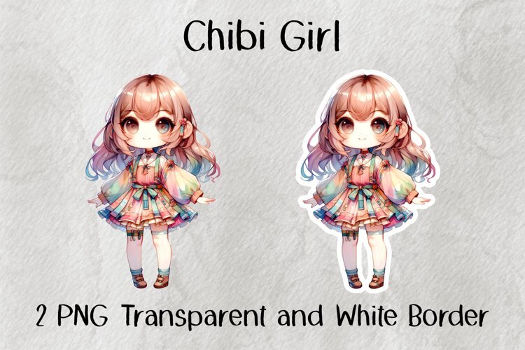 Chibi Girl PNG example image 1