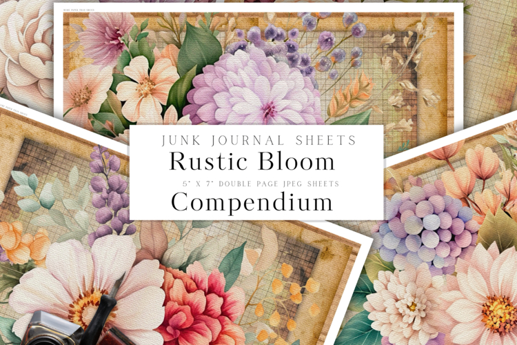 Vintage Floral Printable Journal Sheets