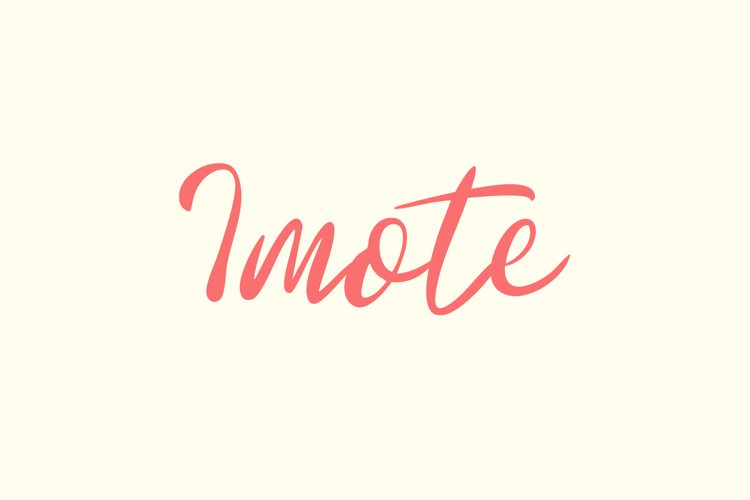 Imote Feminine Script Font