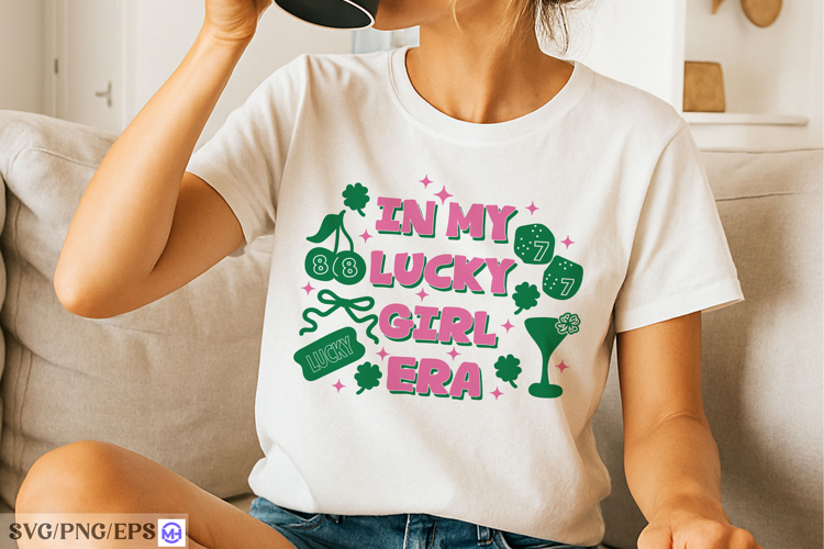 In My Lucky Girl Era SVG PNG Design
