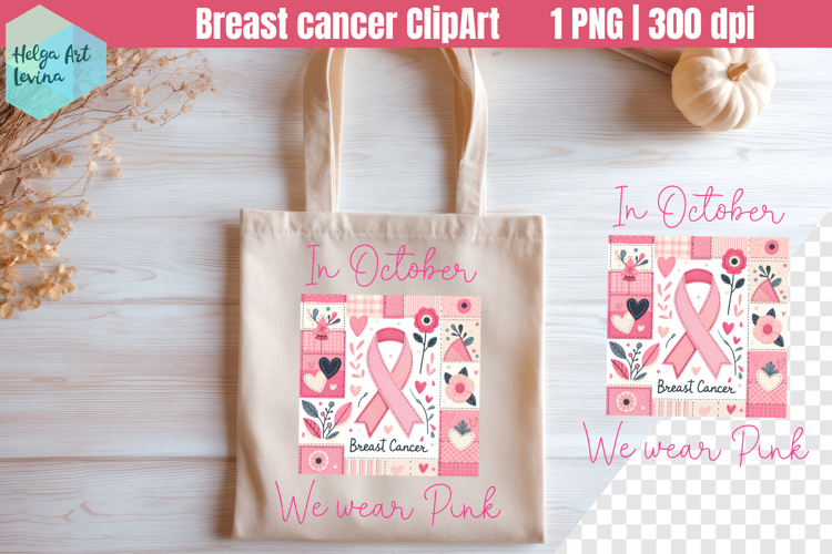 Patchwork Breast Cancer Sublimation PNG