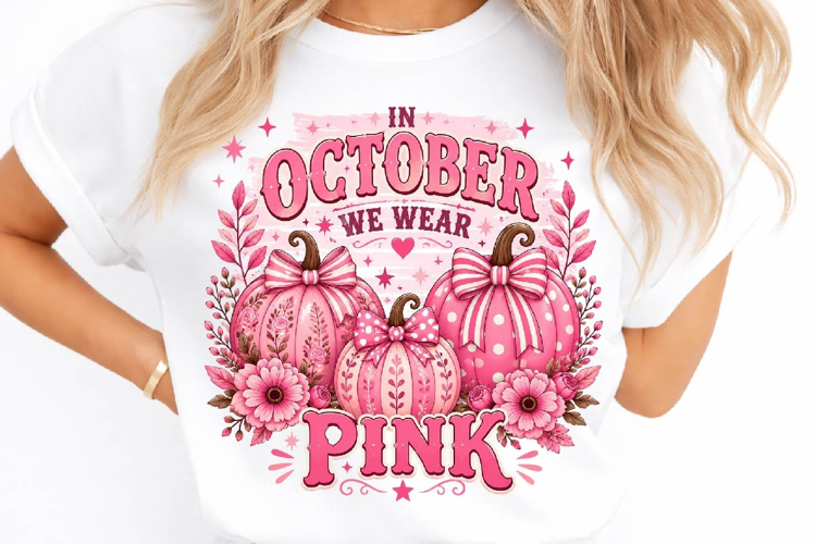 In October We Wear Pink PNG