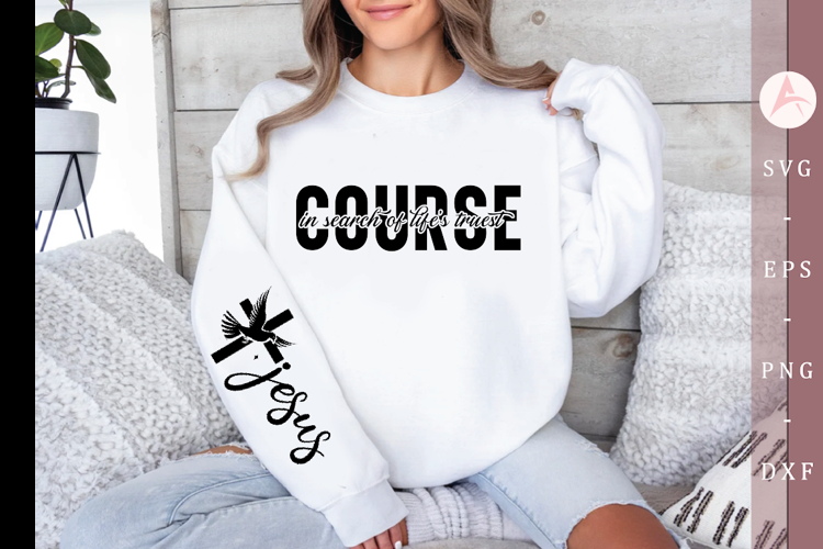 In search of lifes truest course Sleeve SVG Design