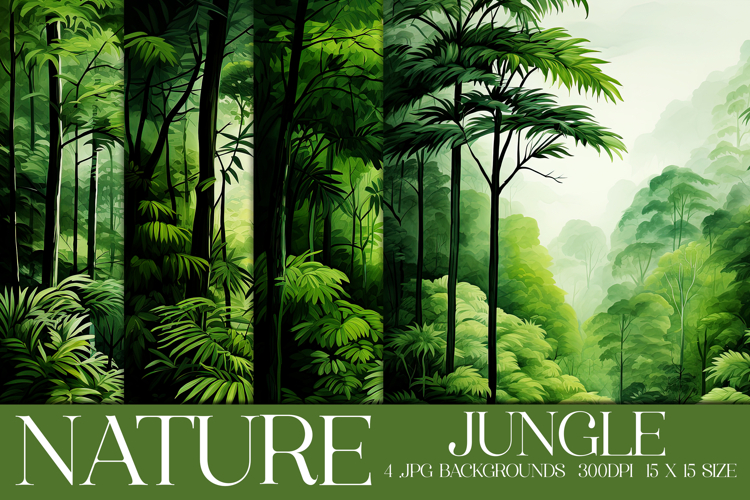 Nature Backgrounds, Jungle Backgrounds, Trees, Tropical, s1