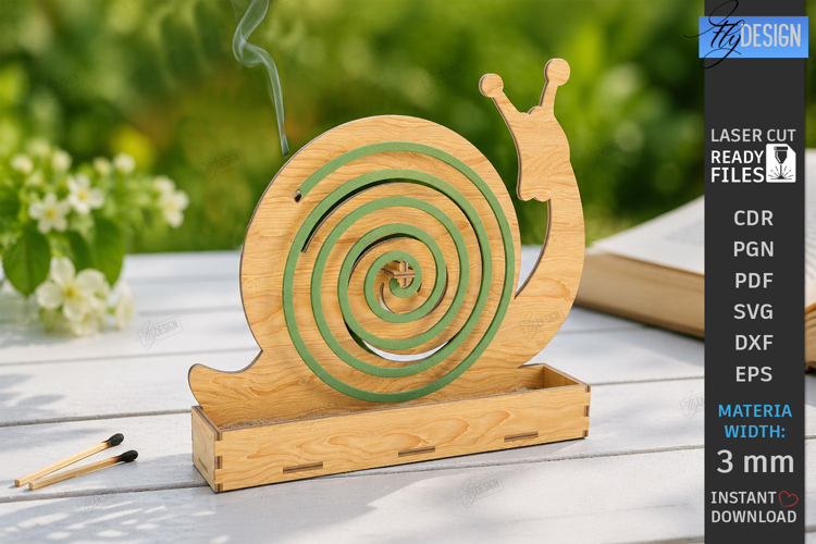 Mosquito Coil Holder Laser Cut | Incense Coil Stand | Patio