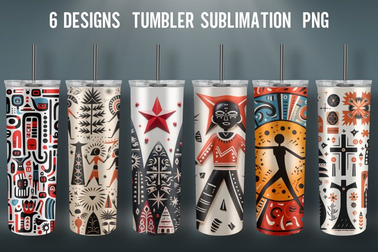 3D Christmas Tumbler Wrap Sublimation Design