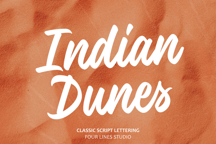 Indian Dunes Modern Casual Script