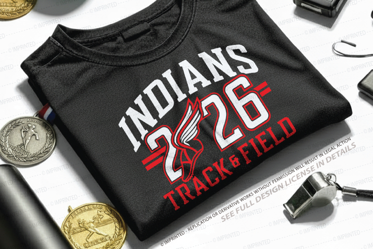 Indian Track and Field SVG