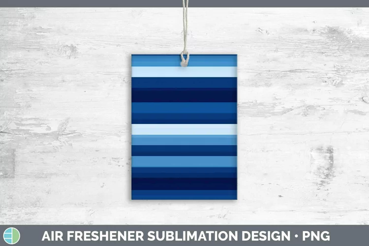 Indigo Air Freshener | Sublimation Car Freshener Designs