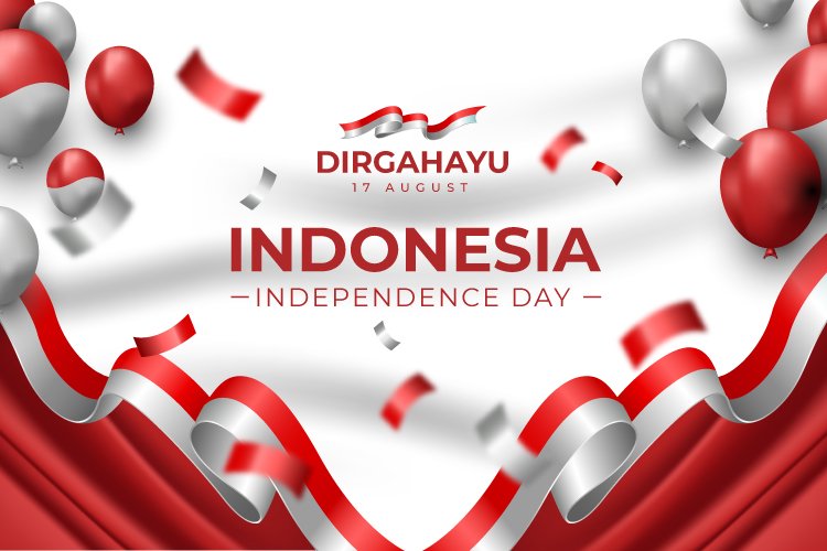 Indonesian Independence Day Landscape Banner