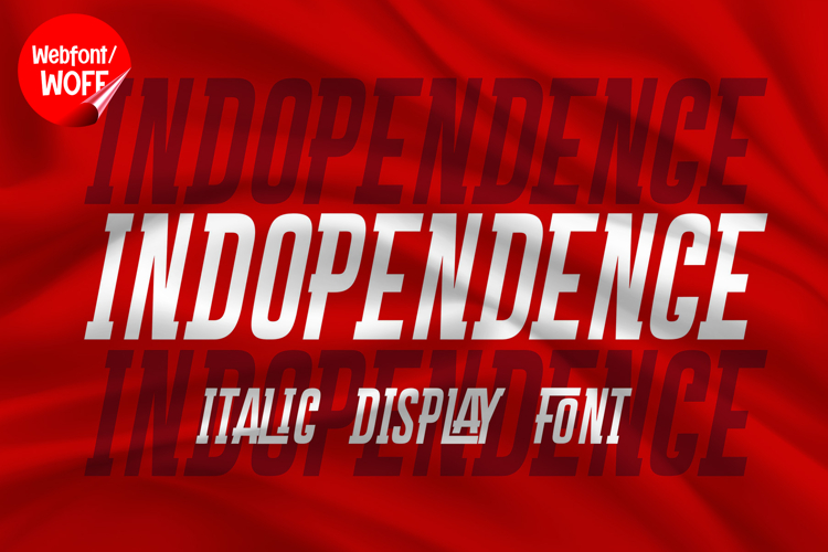 Indopendence | Sport Futuristic Webfont for Energetic Web