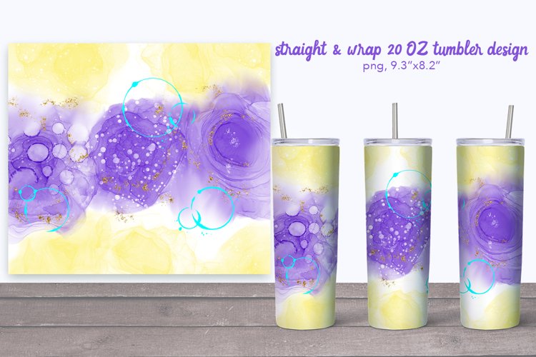 Alcohol Ink Tumbler Wrap Image 18