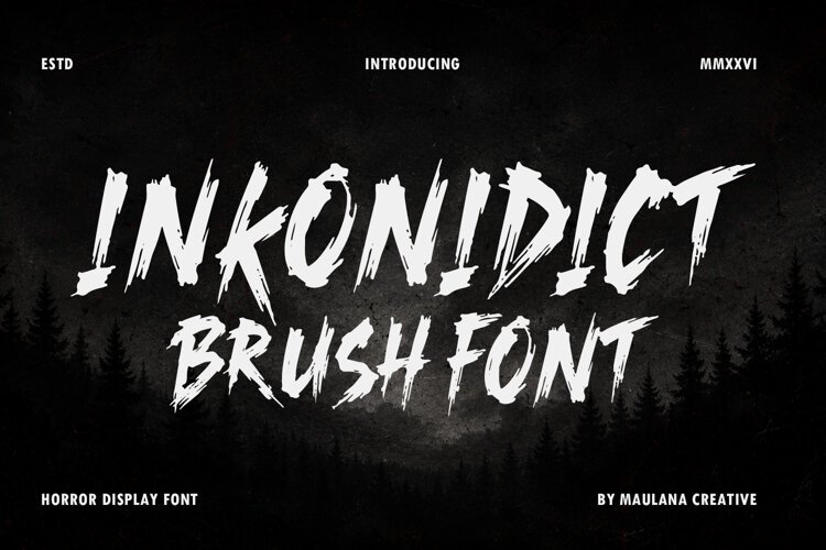 Inkonidict Horror Brush Halloween example image 1