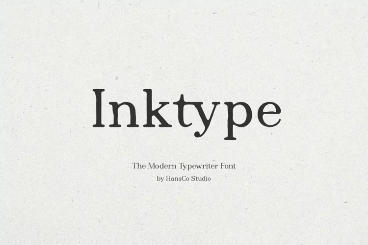 Inktype Typewriter Font