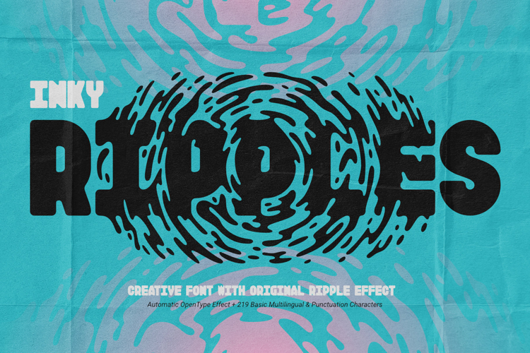 Inky Ripples - Creative Font