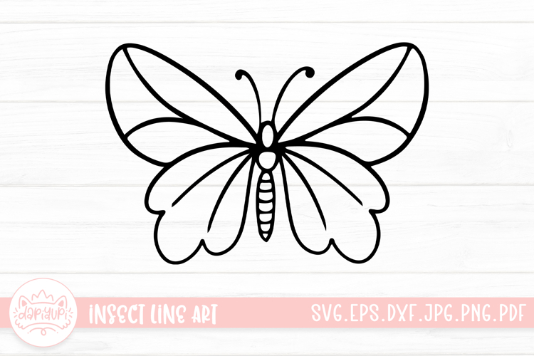 Insect Clipart SVG Cut File | Animal Insects Coloring Book